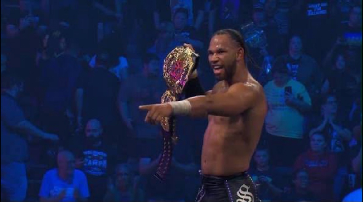 Leon Slater in the ring at a Sovereign Pro Wrestling event