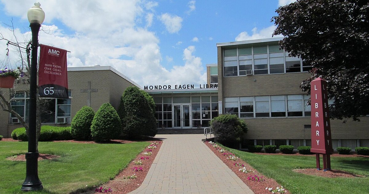 The Mondor Eagen Library at Anna Maria College in Paxton